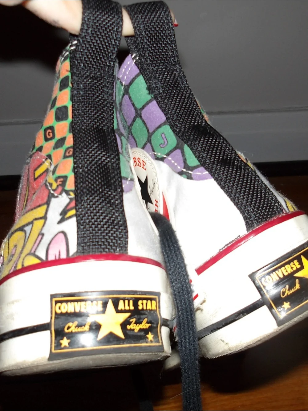 Joe Fresh Goods Converse Multi-Color Graphic High Top Sneakers - Picture 3 of 4